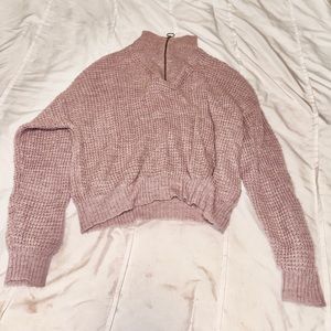 Quarter zip, rose gold